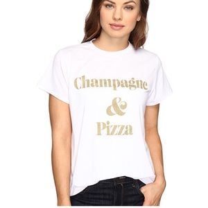 Show Me Your Mumu Champagne Pizza Oliver Tee S EUC